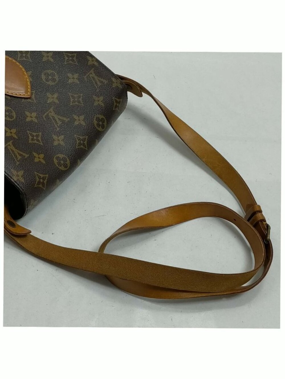 Authentic Louis Vuitton Cartouchiere MM Crossbody Bag Monogram Canvas Vintage - Picture 5 of 11